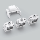 Mounting set with 3 terminal clamps